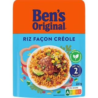 Ben's Original Riz Micro-Onde Express Façon Créole, 220g