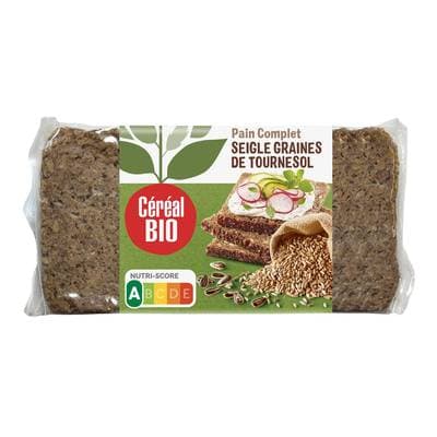 Céréal Bio Pain complet de seigle aux graines de tournsol Bio, 500g