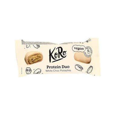 Koro Bouchées protéinées pistaches et chocolat blanc bio, 2x20g