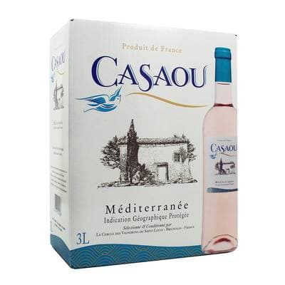 Méditerranée Rosé IGP Cassaou Gris 12%, Bag in box 3L
