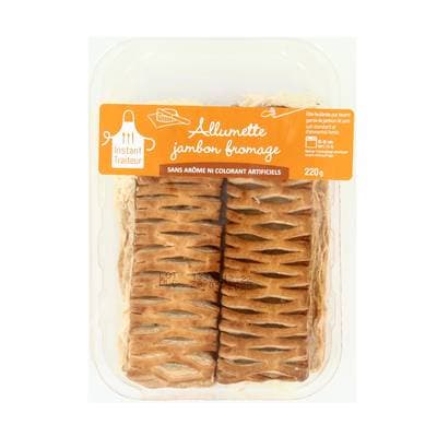 Instant Traiteur Feuilleté Allumette Jambon Fromage, 2x110g