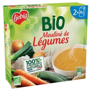 Liebig Soupe Mouliné de Légumes Bio, 2x30cl
