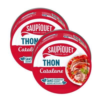 Saupiquet Thon Sauce Catalane en conserve, Lot de 2x252g