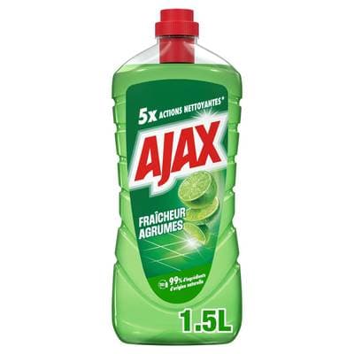 Ajax Nettoyant Ménager Multi-Usages Dégraissant Agrumes, 1,5L