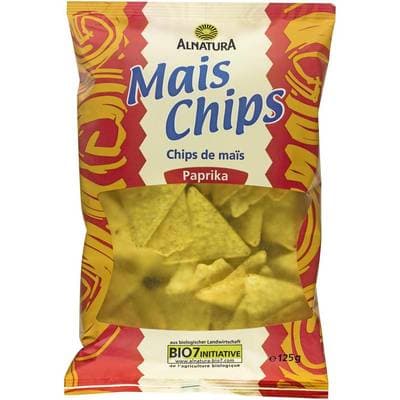 Alnatura Chips de Maïs au Paprika Bio, 125g