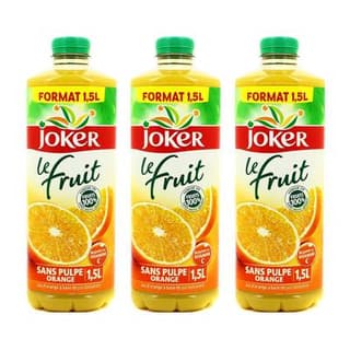 Joker Le Fruit jus d'orange, Lot de 3x1.5L