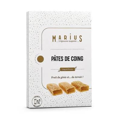 Marius, L'Épicerie Inspirée 5 Pâtes de fruits coings de Provence, 125g