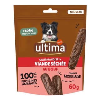 Affinity - Ultima Viande Séchée Boeuf Friandises pour moyen et grand chien, 60g