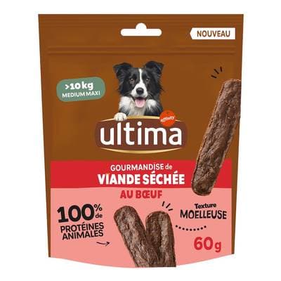 Affinity - Ultima Viande Séchée Boeuf Friandises pour moyen et grand chien, 60g