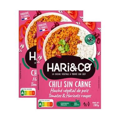 HARI&CO Chili Sin Carne, Lot de 2x280g