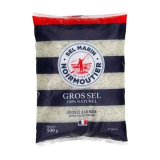 Aquasel Gros Sel récolté à la main de Noirmoutier, 500g