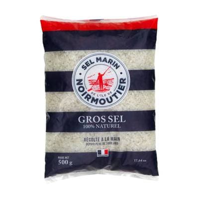 Aquasel Gros Sel récolté à la main de Noirmoutier, 500g