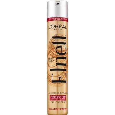 Elnett Laque Fixation Forte Protection Cheveux Colorés avec Filtre UV, 400ml