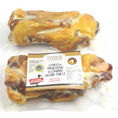Terroir de Caractère Manchons de Canard Confits du Sud-Ouest IGP, 900g