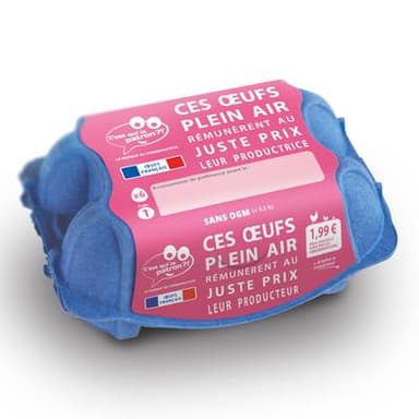 C'est qui le Patron Œufs plein air sans OGM, 6  oeufs