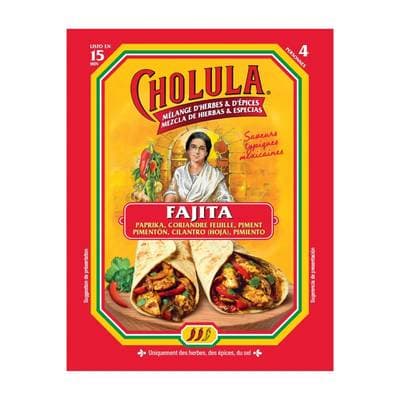 Cholula Mélange d'Herbes et Epices pour Fajitas - Paprika, Coriandre et Piment, 20g
