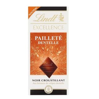 Lindt Chocolat noir crêpe dentelle excellence, 100g