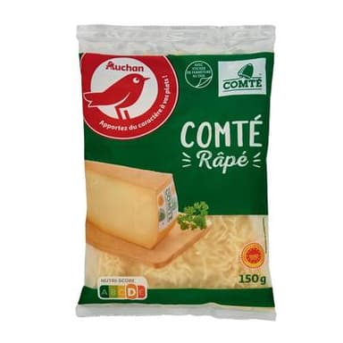 Auchan Comté râpé AOP, 150g