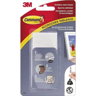 3100349974189 - 3M Command - 8 Languettes de Fixation pour tableaux