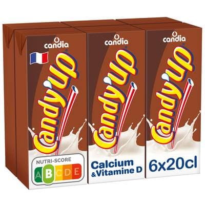 Candy-Up Boisson lactée chocolat UHT, 6x20cl