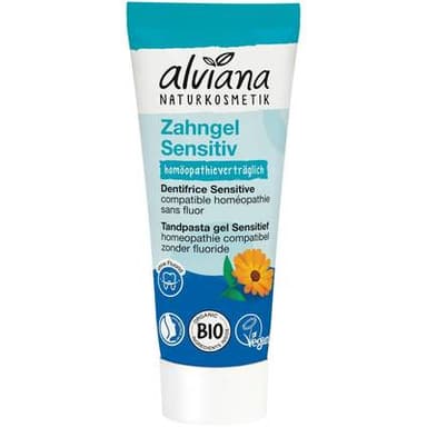 Alviana Dentifrice gel sensitive Bio, 75ml