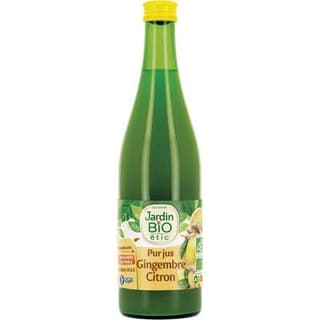 Jardin Bio Etic Pur jus de Citron Gingembre Bio, 50cl