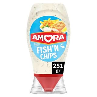Amora Sauce Fish'n'chips en flacon souple Squeeze Top Down, 251g
