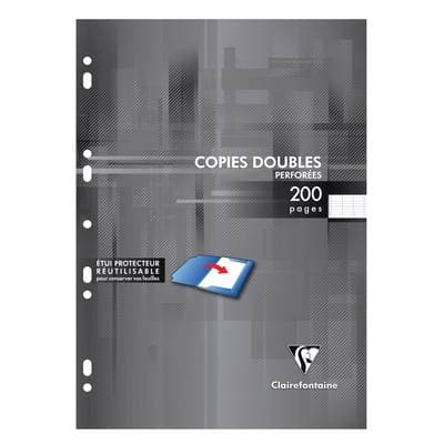 Clairefontaine Copies doubles A4 21x29,7 cm grands carreaux, 200  pages