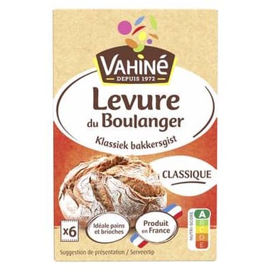 Vahine Levure de Boulanger Traditionnelle - 6 sachets, 48g