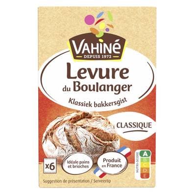 Vahine Levure de Boulanger Traditionnelle - 6 sachets, 48g