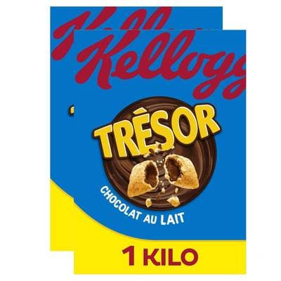 Trésor Céréale Chocolat au Lait, Lot de 2x1Kg
