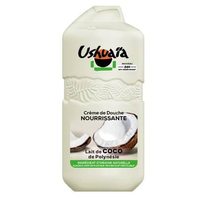 Ushuaïa Crème de douche nourrissante au lait de coco de Polynésie, 280ml