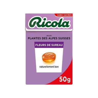 Ricola Bonbons fleurs de sureau, 50g