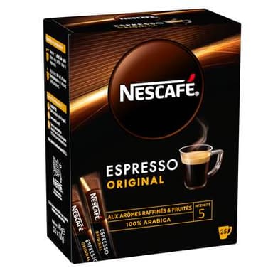 Nescafé Café Soluble Espresso Original, 25 Sticks
