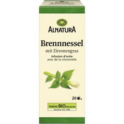 Alnatura Infusion d'Ortie à la Citronnelle Bio - 20 sachets, 30g