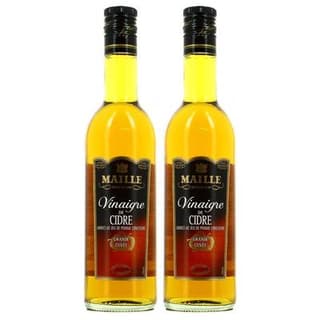 Maille Vinaigre de cidre adouci au jus de pomme, Lot de 2x50cl