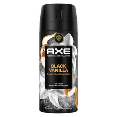 Axe Déodorant Spray Homme Black Vanille, 150ml