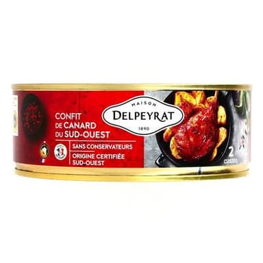Delpeyrat Confit de Canard 2 cuisses du Sud Ouest IGP, 775g