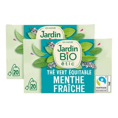 2050000419089 - Jardin Bio Etic - Thé Vert Menthe Fraîche Bio - 20 sachets
