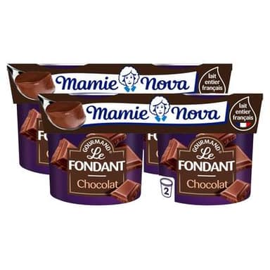 Mamie Nova Gourmand Fondant Chocolat, Lot de 2 - 2x150g