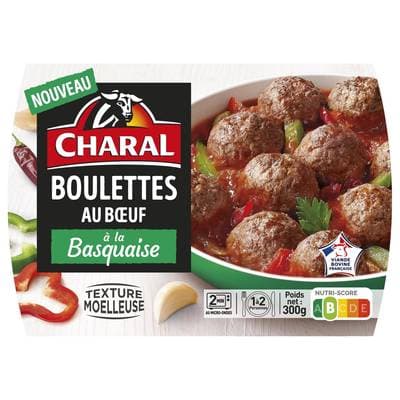 Charal Boulettes de Boeuf à la Basquaise, 300g