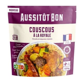 Aussitôt Bon Couscous à la Royale, 1/2 Parts - 525g