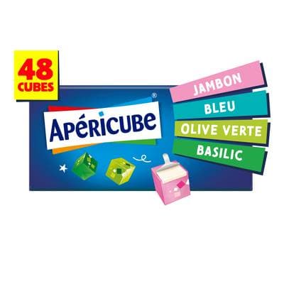 Apéricube Minis Fromages Cocktail, 48 cubes - 250g