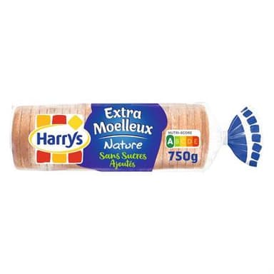 Harrys Pain de Mie Extra Moelleux Nature, 25 tranches - 750g