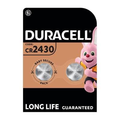 Duracell 2 Piles Bouton Lithium CR 2430, 2  piles