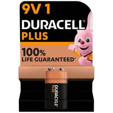 Duracell Pile 9V 6LR61 Alcaline Plus, 1  pile