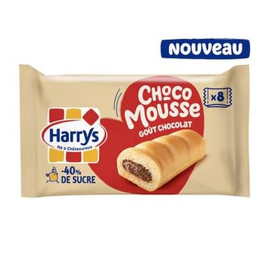 Harrys Gateaux moelleux fourré Chocolat Chocomousse, 280g