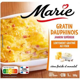 Marie Gratin Dauphinois au Jambon, 1 Part - 300g