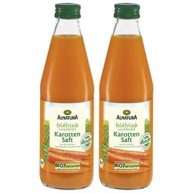 Alnatura Jus de carotte bio, Lot de 2x33cl