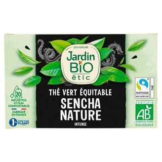 Jardin Bio Etic Thé Vert Sencha Nature Intense Bio, 20 sachets